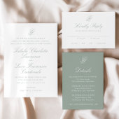 Talula Elegant Wedding Vellum Uitnodigingen