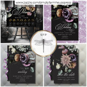 Elegante Moody Twilight gedempte bloemen orde even Poster