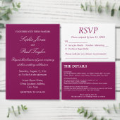 Elegant Mulberry huwelijksprogramma (Personaliseer de collectie van deze zelfstandige maker.)