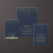 Elegant marine en goudval bruiloft (Personaliseer de collectie van deze zelfstandige maker.)