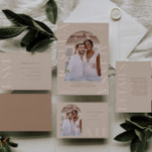 Elegant Monochromatische Big Type Weddenschap Menu