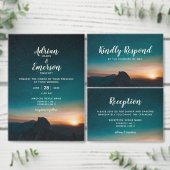 Website Naight Sky Galaxy Mountain Sunrise Informatiekaartje (Personaliseer de collectie van deze zelfstandige maker.)