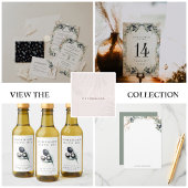 Elegant Olive Grove Groen Goud Bruiloft Menu