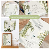 Elegant Oosters Bamboe Kraan Verjaardagsfeest Servet