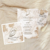 Moderne minimale Oester Pearl Beach bruiloft Menu