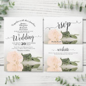 Dat doen we! Bleke Perzik Roos DIY Print Wedding P (Personaliseer de collectie van deze zelfstandige maker.)