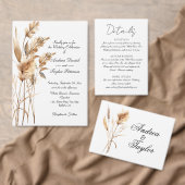 Pampas Gras Welkomst Cadeautas Mandje Plaatskaart Informatiekaartje (Personaliseer de collectie van deze zelfstandige maker.)