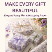 Driekleurig Bloemige Inpakpapier | Elegante Tuinca
