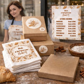 Bakery Logo Pastry Shop Branding Visitekaartje