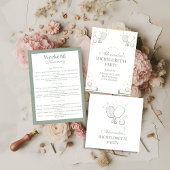 Elegant Pickleball Club Bachelorette Party Kaart