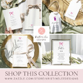 Wil jij mijn bruidsmeisje Coquette Bow Modern zijn Briefkaart