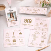 Blush Crown Chic Minimal Bedankkaart