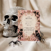 Elegante Roze Halloween-viering Ronde Sticker