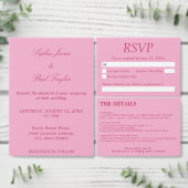 Elegante Roze Magenta Trouwpapier Cups Papieren Bekers (Personaliseer de collectie van deze zelfstandige maker.)