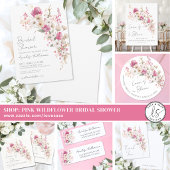 Roze Wildflower Retouradres Etiket