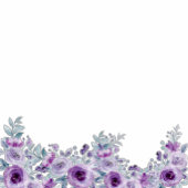 Elegant purple flower  uitnodigingen wikkel