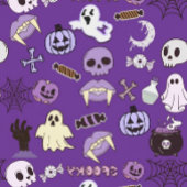 Paarse Halloween Kaart