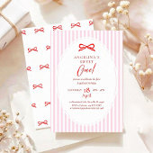 Elegant First Birthday Invitation. Kaart