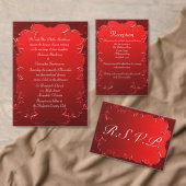 Elegant Red Wedding Bedankdoosjes (Personaliseer de collectie van deze zelfstandige maker.)