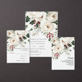 Budget Rood Wit Kerstmis Uitnodiging (Personaliseer de collectie van deze zelfstandige maker.)