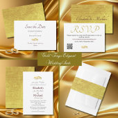 Elegante ringen Eenvoudige formele bruiloft uitnod Kaart