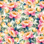 Elegante Pioen Waterverf op Zwart | Bruiloft Ronde Sticker