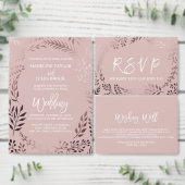 Elegant Roos Gold en Roze Hartelijk dank voor uw h Ronde Sticker (Personaliseer de collectie van deze zelfstandige maker.)