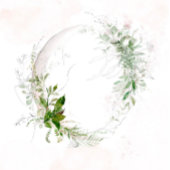 Elegant Eucalyptus Rustic Pink Engagement Party Kaart