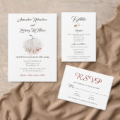 Elegant Simple Blush Script RSVP Kaartje (Personaliseer de collectie van deze zelfstandige maker.)