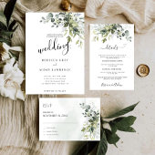 Elegante Eucalyptus bruiloft Save the Date Kaart
