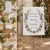 Elegante Waterverf Wilde Bloementuin Bruiloft Save The Date