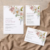Budget Rustieke Wildbloemen Bruiloft Douche uitnod (Personaliseer de collectie van deze zelfstandige maker.)