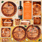 Eenvoudige houten rustieke bruiloft hotel accommod informatiekaartje