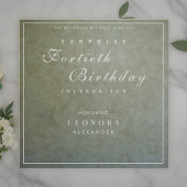 Elegant Sage Gold ELKE mijlpaal verjaardagsfeestje Kaart