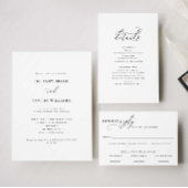 Elegante script minimalistische aangepaste dank u kaart