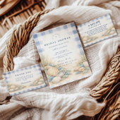 Elegant Seaside Shell Bridal Shower Kaart