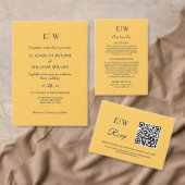 Elegante Eenvoudige Straal Bloem met Monogram Huwe Drieluik Programma (Personaliseer de collectie van deze zelfstandige maker.)