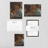 Modern klassieke huwelijksmonogram etiket