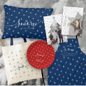 Kerst sneeuwvlokken en stippen patroon deurmat