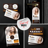 Elegante Spa Schoonheidssalon Make-up Nagels & Fac Briefkaart