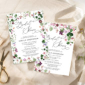 Elegant Waterverf Spring Floral Recipcard