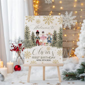 Sugar Plum Nutcracker Time Capsule Sign Reclamebord Met Voetstuk