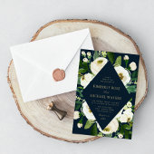 Ivoor witte bloemige bruidsdouche mimosa bar bord poster