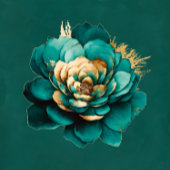 Elegant Blauwgroen en Gold Floral Bachelorette Par Kaart