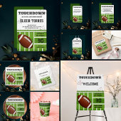 Elegant Touchdown Football Baby shower Informatiekaartje