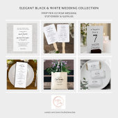 Brunch en Bubble Elegant Black White Vrijgezellenf Kaart