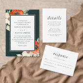 Elegante Bloemen met Foto Bruiloft Save the Date (Personaliseer de collectie van deze zelfstandige maker.)