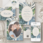 Tropical Beach Palm bruiloft Blikjeskoeler