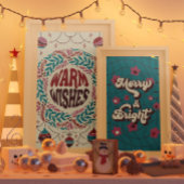 Gepersonaliseerde Elegante Rode Bloemen Kerst Mok