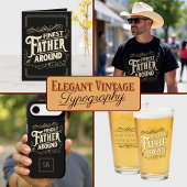 Retro Cool Elegant Typografie Vader Quote Koffiemok